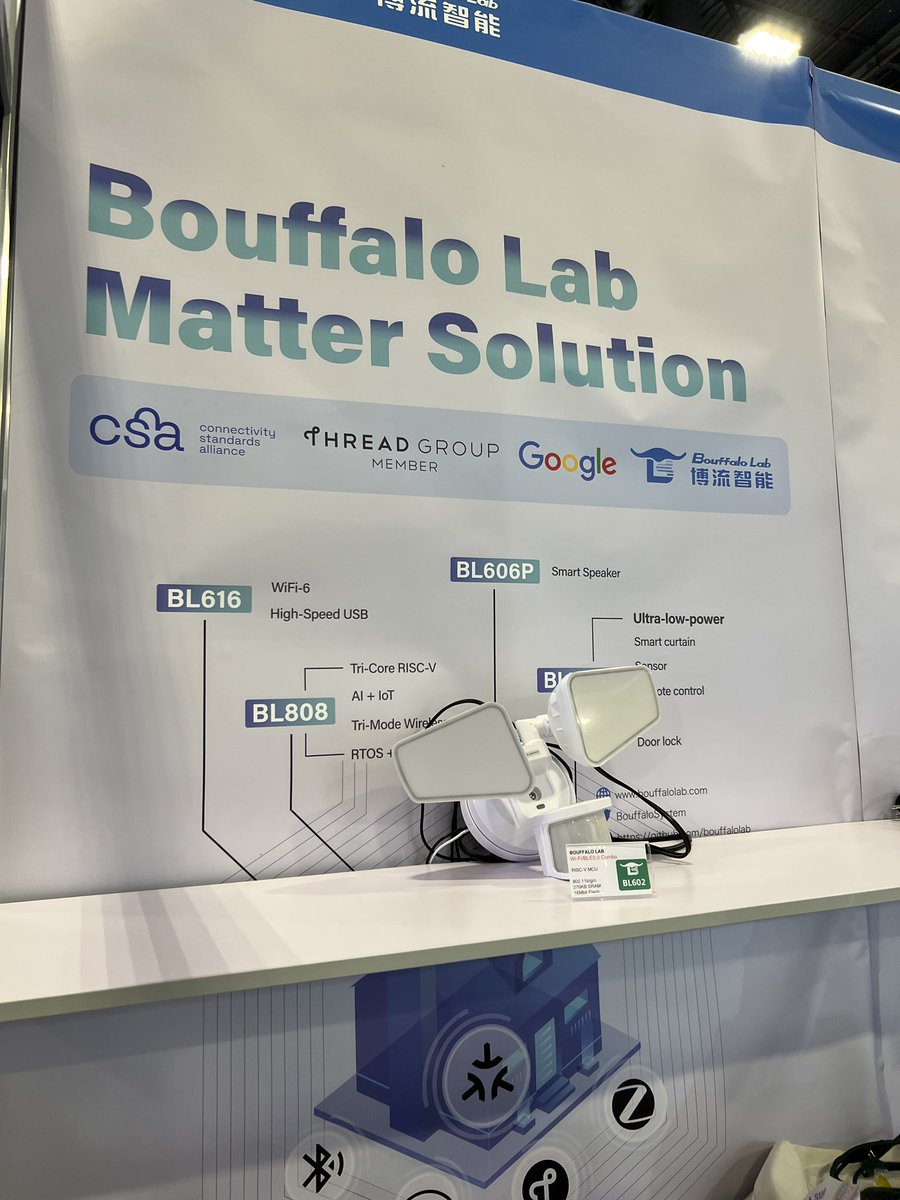 TheThreadGroup's tweet image. Great to see #ThreadGroup Member, Bouffalo Lab showcase its #ThreadBorderRouter and #MatterOverThread Night Light at #CES2023! 

#IoT #SmartHome @CES