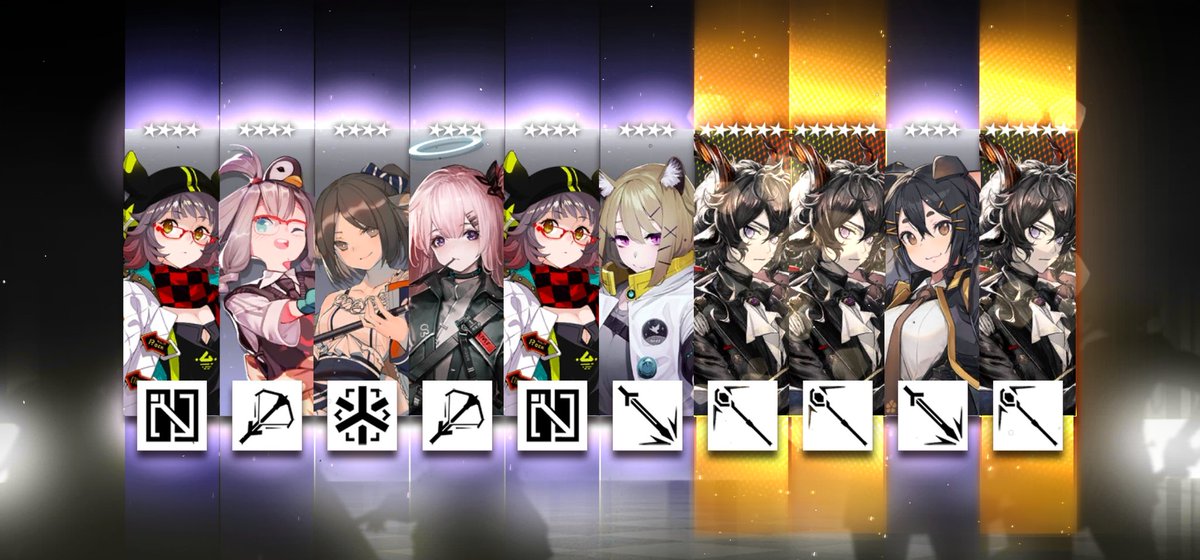 X36363760's tweet photo. I don't normally post stuff, but I felt I had to for this pull. #Arknights https://t.co/V7zCfllCO5