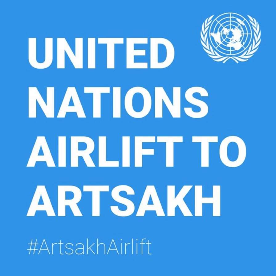 EdwinDavtian's tweet photo. An emergency United Nations airlift of humanitarian supplies to the 120,000+ Armenians in #Artsakh under blockade by Azerbaijan. 
#artsakhblockade #artsakhairlift #UN #UnitedNation #UnitedNations https://t.co/tkSZQs2oet