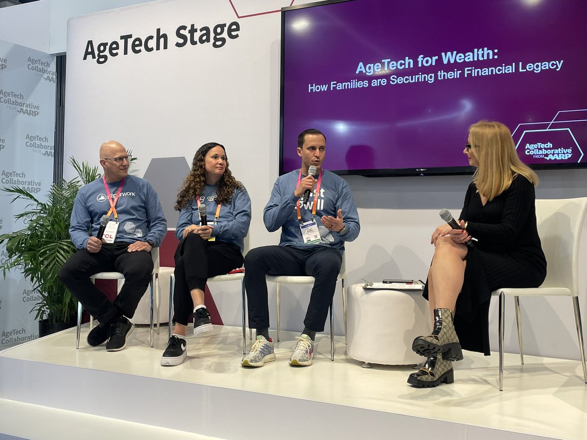 Goalsetter is at #CES2023 w/ @AgeTechCollab talking AgeTech for Securing a Financial Legacy with @trustandwill and Paperwork. We are discussing how we help parents & grandparents ensure their children and grandchildren build generational wealth. Meet us at the AARP pavilion!