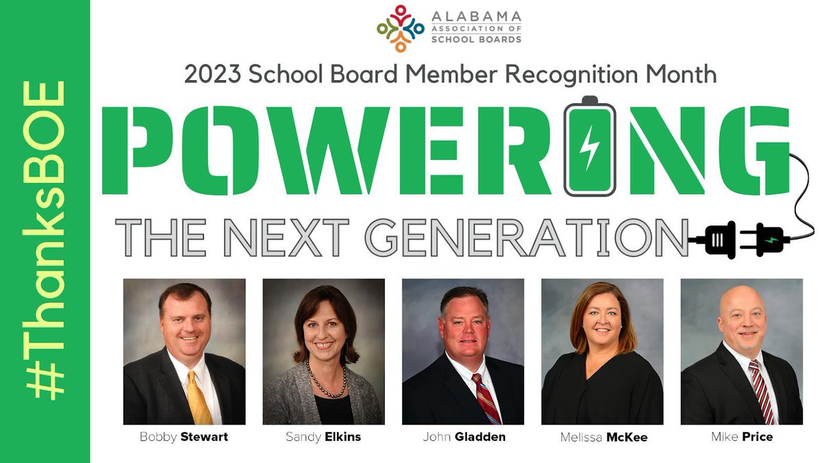 AvilleCityBOE's tweet photo. We’re celebrating School Board Member Recognition Month! #ThanksBOE @AlaSchoolBoards #AlbertvilleCitySchools https://t.co/NahEeuwXuo