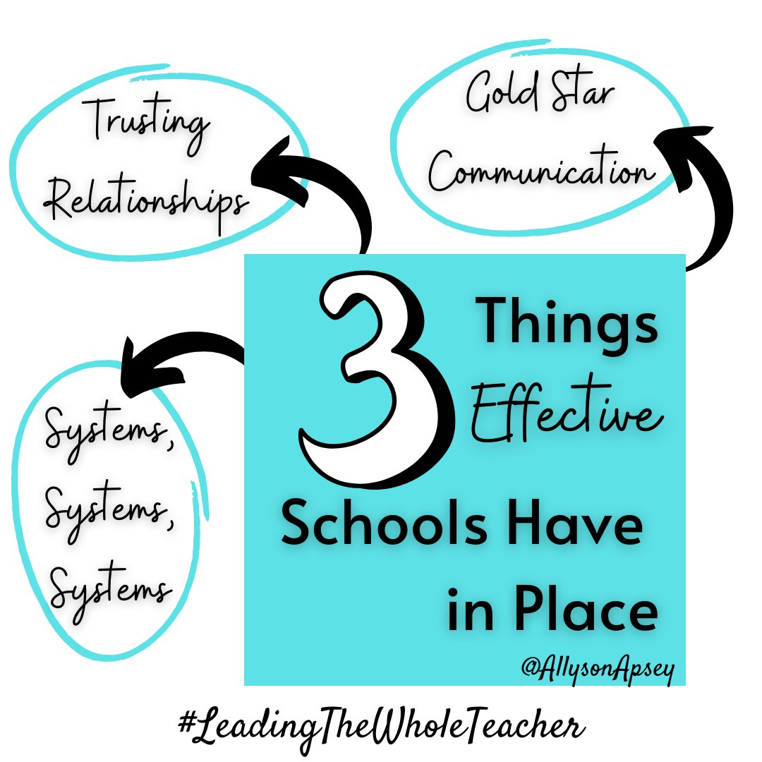 I get to work in lots of schools, and there are 3 things effective schools and districts always have in place.

★New post★
3 Elements of Effective School Environments

Read here⇢allysonapsey.com/2023/01/06/3-e…
Watch here⇢tiktok.com/t/ZTRbwkUwu/

#LeadingTheWholeTeacher #dbcincbooks