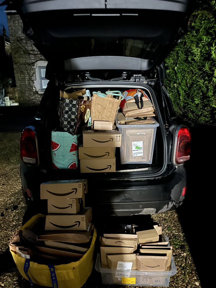 Talking of rewards…got home from work today to find someone has re-shared our CED wish list on Facebook and now I can’t fit all the deliveries in my mini!! SO overwhelmed by the generosity of our local community. 
<a href="/RUHBath/">RUH Bath 🏥</a> <a href="/ed_bath/">Emergency Department, Bath</a>
