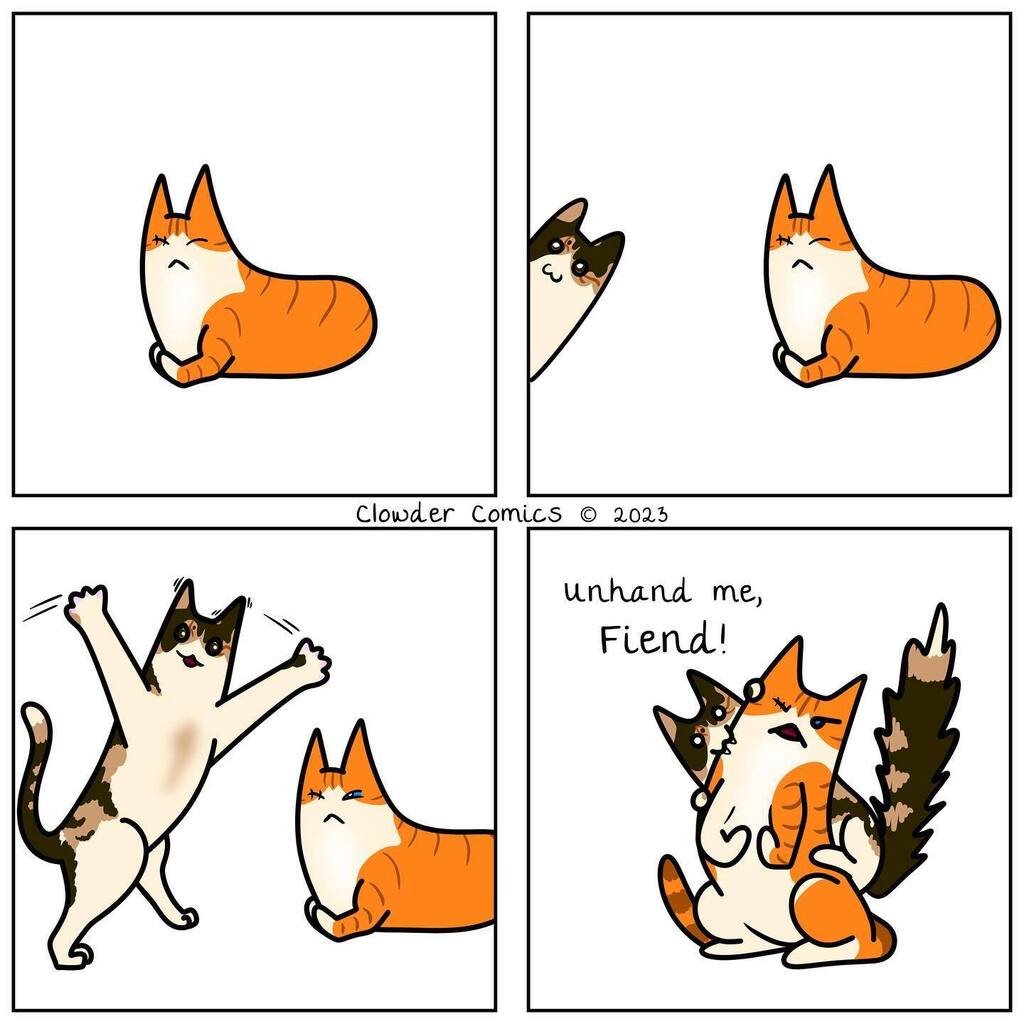 ClowderComics's tweet image. Today’s comic! Featuring Ciri the fiend and Pretzel. Also, we have some redbubble merch available now! ift.tt/i6sw8Zj -

 #specialneedscats #comics #webcomics #webtoon #specialneeds #blindcat #comic #blindcats #blindcatsofinstagram #oneeyewedne… instagr.am/p/CnFrJxdu7BJ/