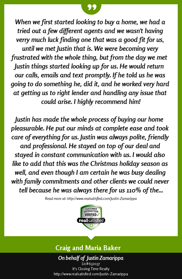 Jzamarippa's tweet photo. When a client is happy, I'm happy. This made me happy >> https://t.co/hzbSO1xMtC via @realsatisfied https://t.co/67qiV05xBu