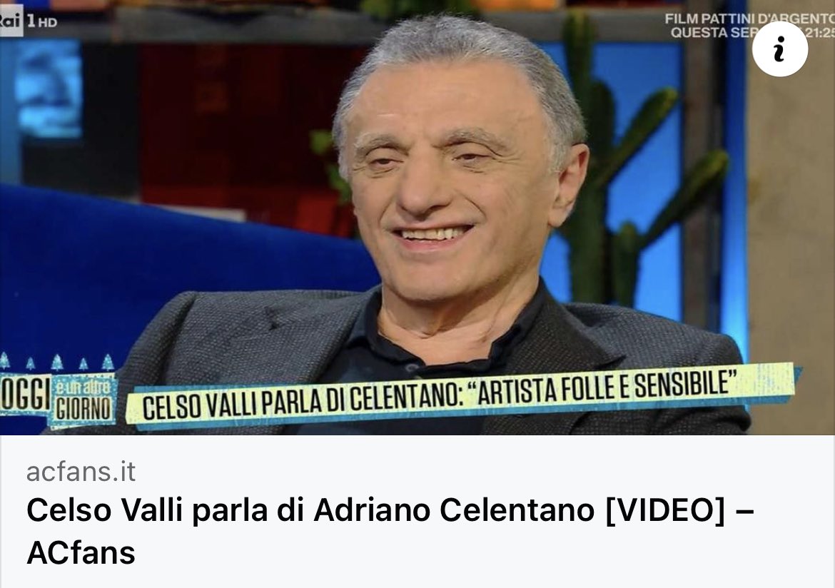 acfanscommunity's tweet photo. Per vedere il video: https://t.co/MrPH3Fu3W8 

#AdrianoCelentano #Celentano https://t.co/Id2Xhn71M2