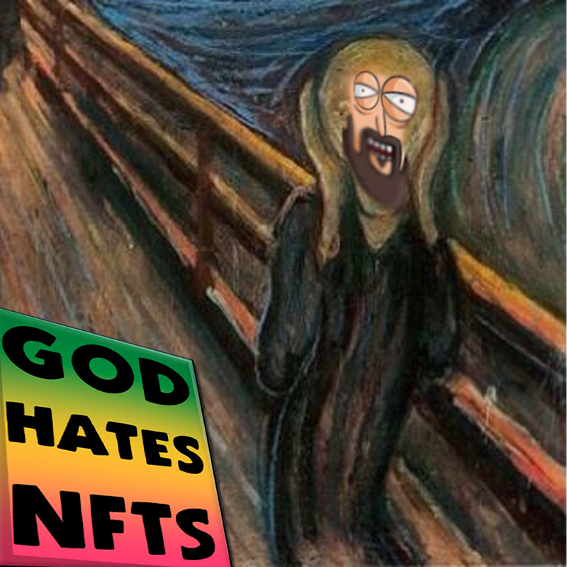 PineconeSocial's tweet photo. Jump into #GodHatesNFTees today, we're a scream, MFer...

🖼️🪧🗽@GodHatesNFTees #DVDATheCult #Meme #WeMeme #NFTs #NFTCommunity @AbsentFromThebs @SrPetersLAB @srpeters #Art #Scream #YNGMI #Bullish 🖼️🪧🗽 https://t.co/EbKBRGzoXW
