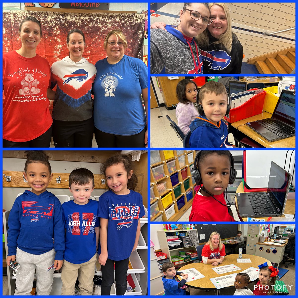 Englishvillage2's tweet photo. 🐻English Village supporting Damar Hamlin today! We are wishing you all the best. ❤️🤍💙#3DH @BuffaloBills @GreeceCentral https://t.co/BLKa01N4Wn