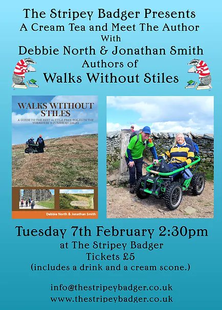 Hope you can join <a href="/Where2Walk/">Jonnie Smith</a> and me at the Stripey Badger, Grassington in the Beautiful Yorkshire Dales.  
Tuesday 7th February