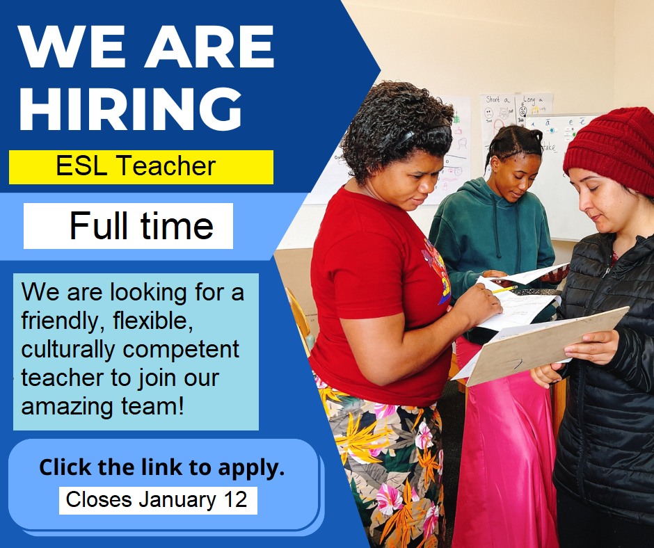 Calling on English teachers! If you would like to work with new Americans and refugees in the Treasure Valley, check out this full-time position at the English Language Center. Applications are open through Jan. 12. 

idahorefugees.org/jobopenings.ht…