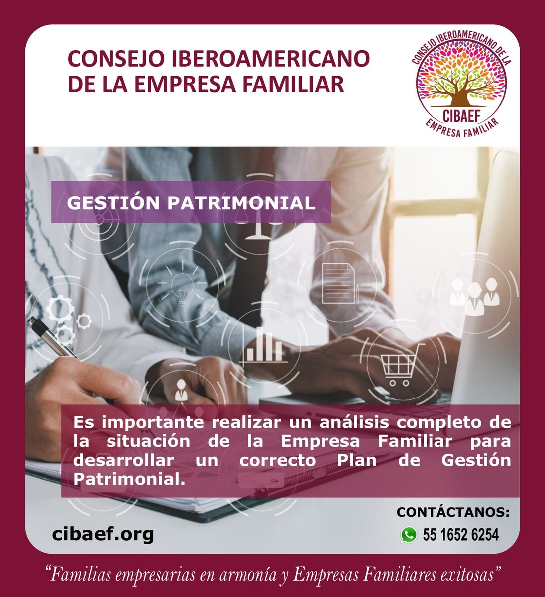 ConsejoFamiliar's tweet photo. Únete a una gran comunidad de Familias Empresarias, Empresas Familiares y sus Profesionales.
#CIBAEF
#ONG #EmpresaFamiliar #FamiliasEmpresarias #EmpresasFamiliares #Consultores #Consultoría
https://t.co/tU20jgS4EZ https://t.co/lxMDTYvycn