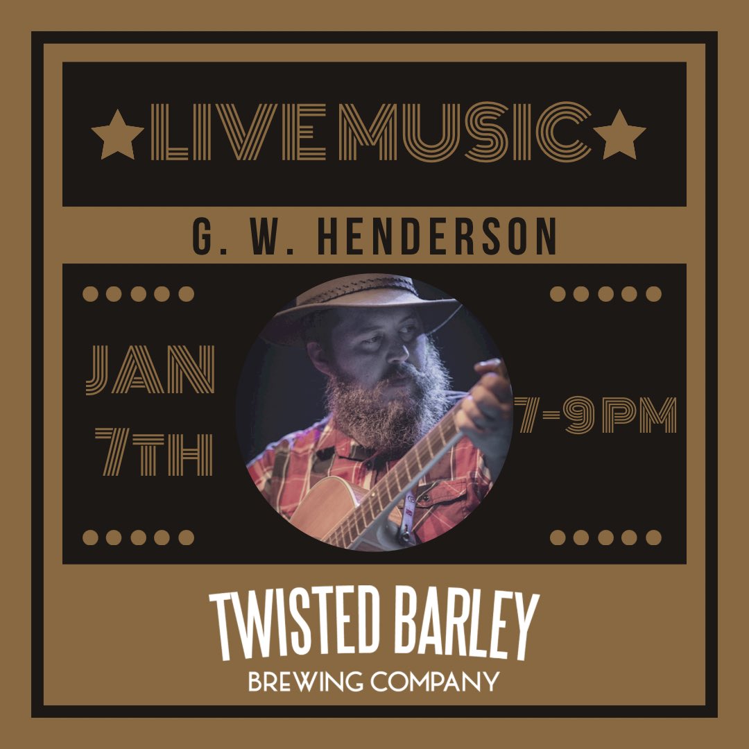 G. W. Henderson will take over the stage tomorrow night from 7-9 pm!