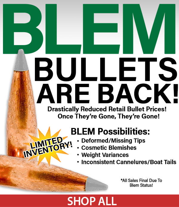 MidsouthShooter's tweet image. What's your experience with Blems? Better get these fast before they're gone - Hurry and grab a bulk package of your favorite projectiles at these highly reduced prices! #blemish #seconds #bulk #hollowpoint #savings #bthp #hunting #ammo #loadyourown #midsouthshooterssupply