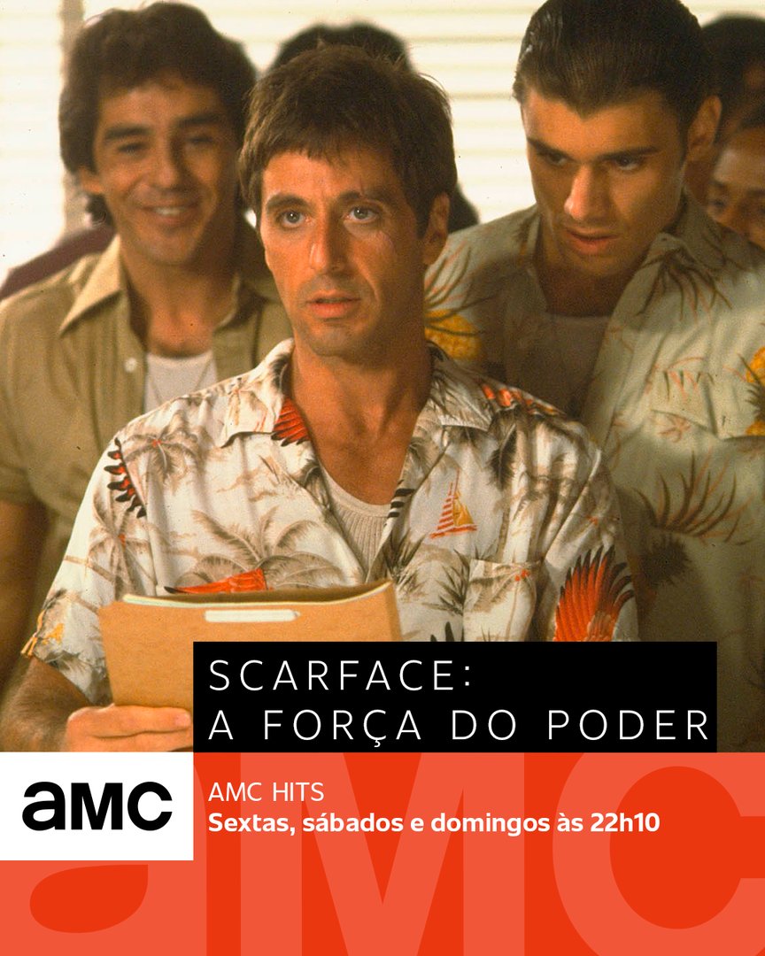 amctv_pt's tweet photo. Tony Montana, um emigrante cubano com grandes ambições, quer instalar-se em Miami e ganhar uma posição dentro do crime organizado da Florida. Será isto possível?
📽️ “Scarface: A Força do Poder” só no AMC HITS.
#AMCHits #filmes https://t.co/LWeIGRHYNQ