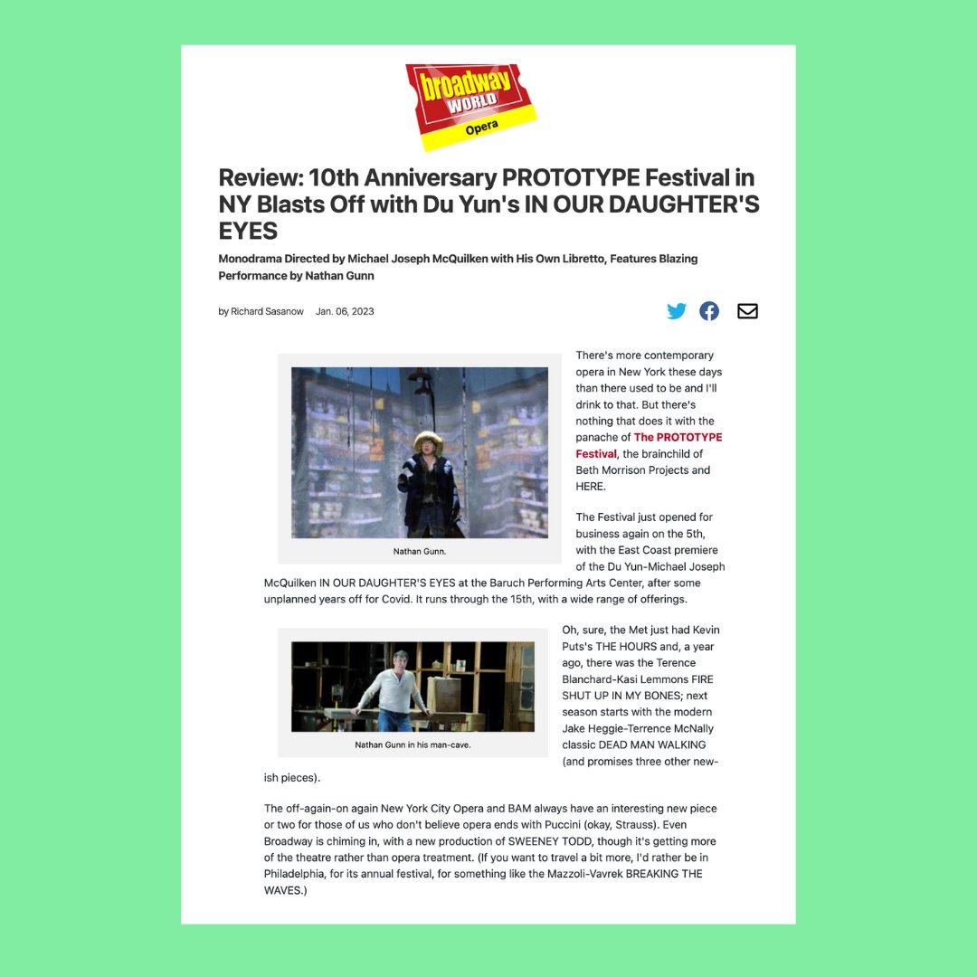 Thank you to <a href="/BroadwayWorld/">BroadwayWorld</a> for this amazing review! ✨Check it out here, and make sure to book your tickets for IN OUR DAUGHTER’S EYES now to get in on this incredible artistic experience!