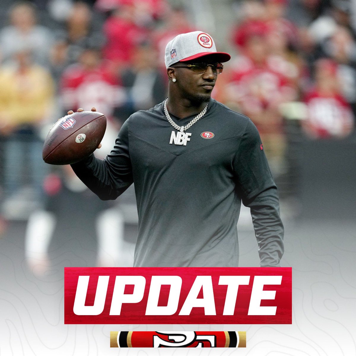 #49ers WR Deebo Samuel and RB Elijah Mitchell have been cleared to play Sunday Vs AZ, per Kyle Shanahan