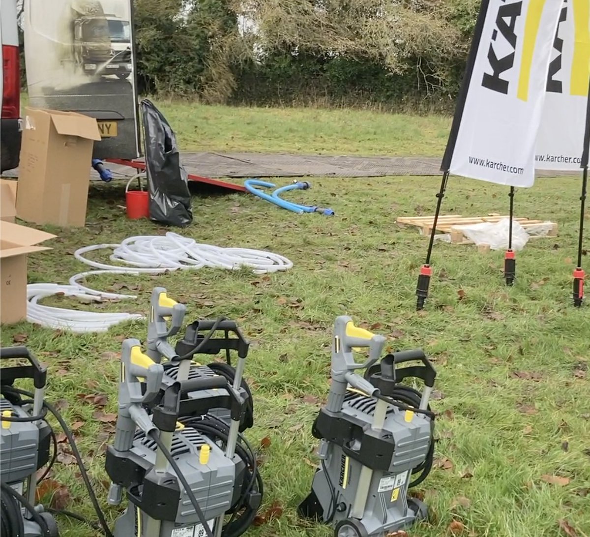 ClanfieldCx's tweet photo. One sleep and the UCI whistle goes.  We can't wait.  Another huge day with an amazing band of @SolentPirates volunteers. Slightly wonky lines in the rain, but a wicked start to cap off the course. 
@VitusBikes @KarcherJms @bladeztoyz @BCSouthRegion @FullSpeedEvent5 @montezumas https://t.co/3SlZm9RVWo