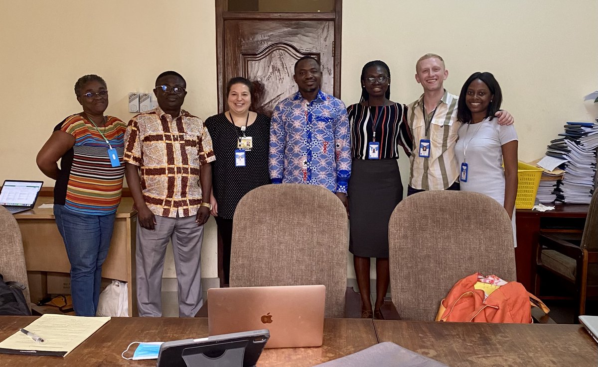 Zoom has opened many doors for global communication...but there's just something so nice about a #facetoface meeting. @EmmaLawrenceOB starting off 2023 in #Ghana with her BP@Home research team. @noah__newman