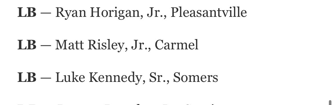 Luke Kennedy (@luke_kennedy6) on Twitter photo Grateful to be named the second team Lohud AllStar List!! <a href="/SomersFootball/">Somers Football</a> <a href="/FitnessBarn/">The Fitness Barn</a> Grateful to be named the second team Lohud AllStar List!! <a href="/SomersFootball/">Somers Football</a> <a href="/FitnessBarn/">The Fitness Barn</a>