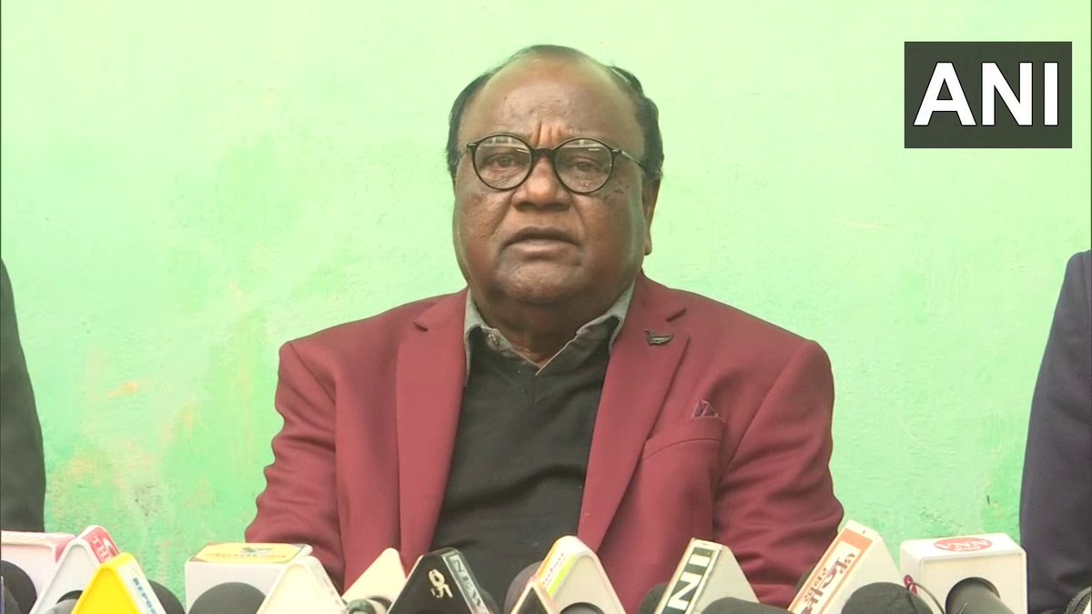 ANI's tweet image. Jharkhand | It has been the land of Adivasis since the beginning. If the Jain community claims ownership over it, it's not going to be accepted. Adivasis all over the country will protest against this: JMM MLA from Borio, Lobin Hembrom, on Sammed peak dispute(6.1)
