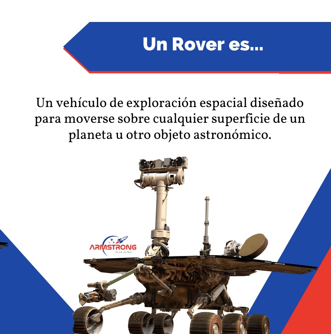 ArmstrongIpl's tweet photo. ¿Sabes qué es un Rover y para qué funciona? 🤔

Aquí te lo explicamos. 🚀

#AprendeConArmstrong #STEMSPACE #NASA #HERC #NasaHumanExplorationRoverChallenge https://t.co/AoWNyNQEMV
