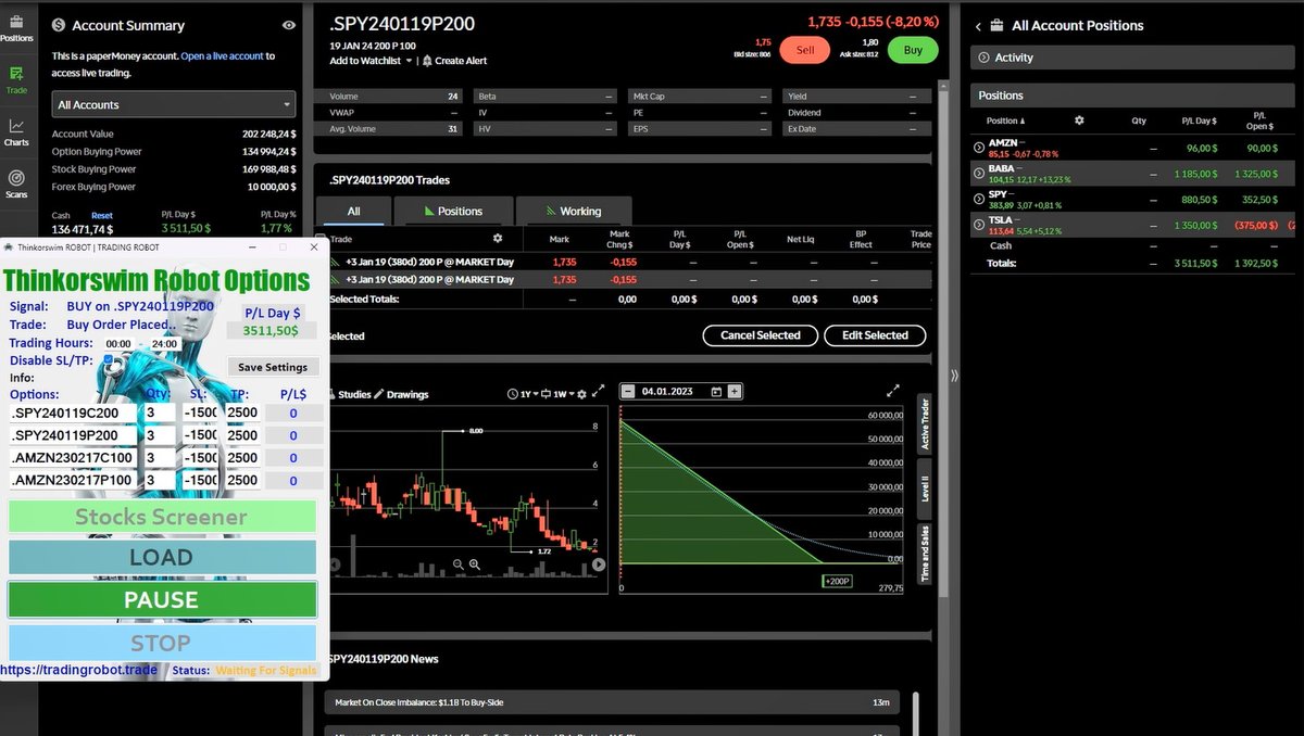 TradingBotAlgo's tweet image. tradingrobot.trade/options-tradin… Automated options trading robot fo TD Ameritrade Thinkorswim #Thinkorswim #TDAmeritrade #trading #algotrading #OptionsTrading