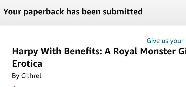 cithrel's tweet image. Harpy With Benefits is coming soon!!!! (Assuming nothing unexpected happens during the review)

#monstergirls #harpy #erotica #WritingCommunity