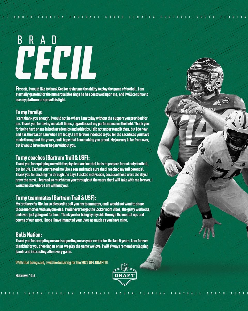 bradcecil74's tweet image. I dont know what the future holds, but I know who holds my future. #NFLdraft2023