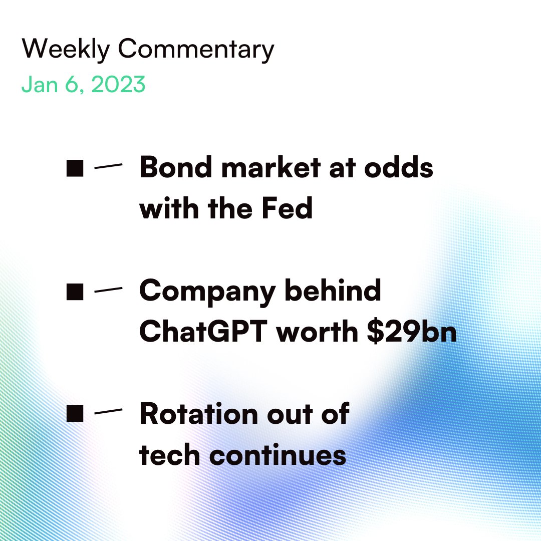 Our first Weekly of 2023 includes a section written by ChatGPT.  Have a good weekend everyone!

#wealthmanagement #fintech #investing #alternativeinvestments #macro

centerfin.co/weekly-update/…