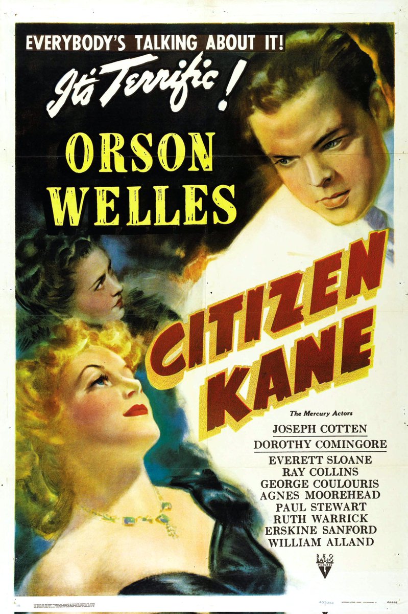 BooLeanneLogic's tweet image. #4 is Citizen Kane (1941)
Money can buy you influence, power and an ugly palace full of statues in Florida, but you'll still be miserable and hubris will get you.

Surprised at how funny, fresh and relevant this felt. What a script, what a film maker! #GapSpotting