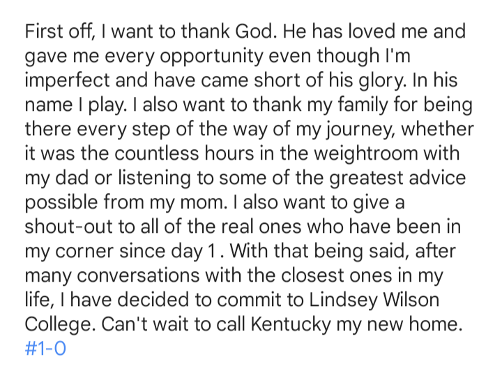 AjGant4's tweet photo. 100% Committed! Ready to get to work! @Bama2A_Football @ClayMuench @CoachMWright @CoachKleckler @LWC_Football @PrepRedzoneAL @jbo_sports12 https://t.co/kLrVlfCuLR