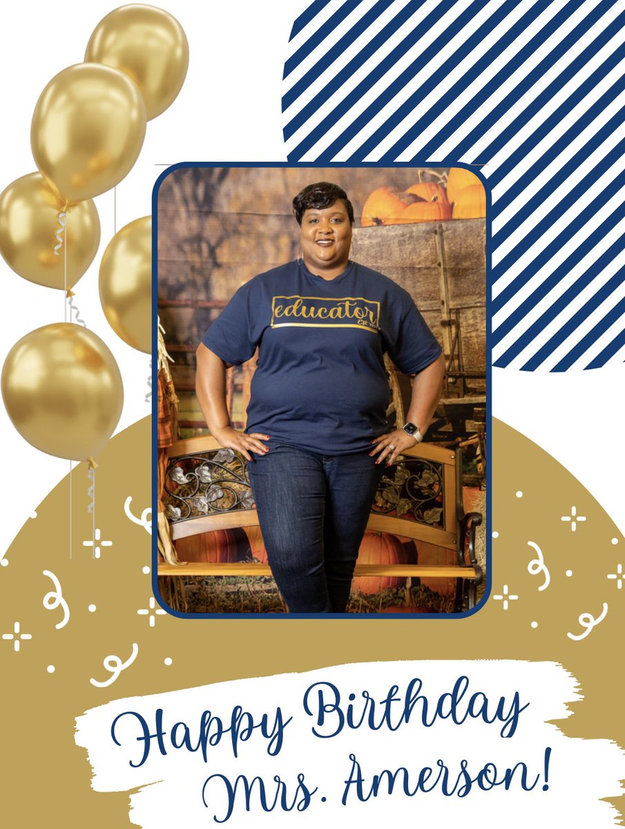 Southview_TCS's tweet photo. Wishing a Happy Birthday to our amazing principal, Mrs. Amerson!! 🎈🎈🎂 @ronikaam1 https://t.co/0r2e7HzJxS
