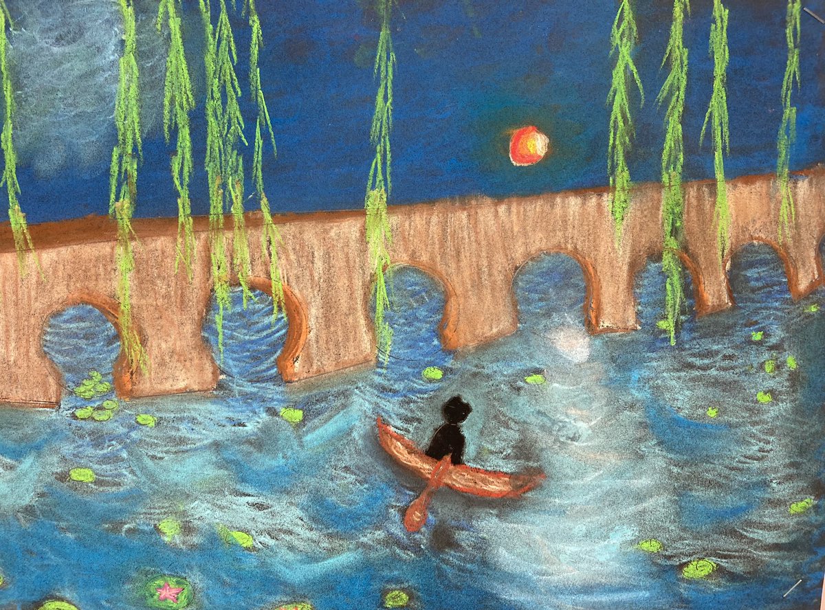 Artistes impressionnistes! The 6th gr. Art students expressed their inner French Impressionist personality! The results were Fantastique! @RSDNJArts <a href="/RSDsmithschool/">Smith Middle School</a>