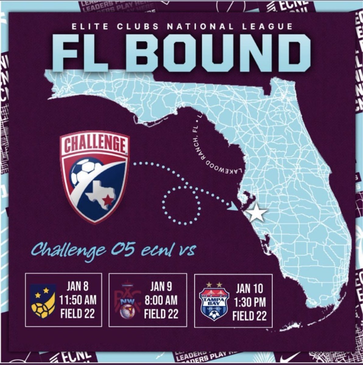 aaliyaiah's tweet photo. Schedule for ECNL FL This weekend! https://t.co/n9g6fZscST