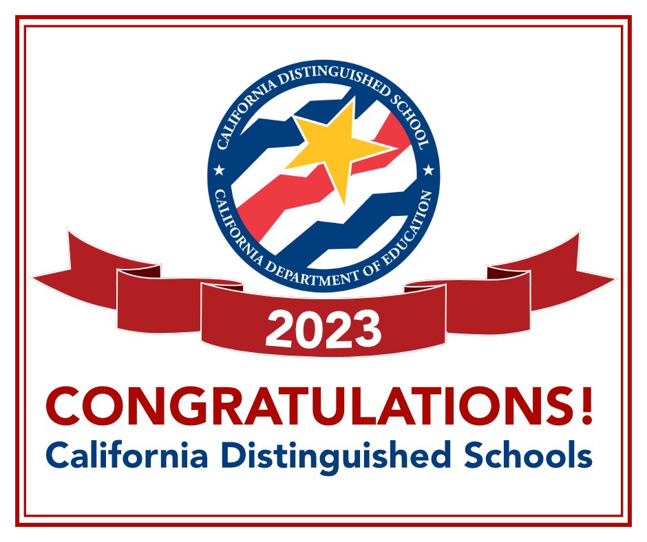 Congratulations to the 356 elementary schools announced by State Supt. <a href="/TonyThurmond/">Tony Thurmond</a> selected as 2023 California Distinguished Schools! 🎉🥳👏🏼⭐️

Read more: cde.ca.gov/nr/ne/yr23/yr2…