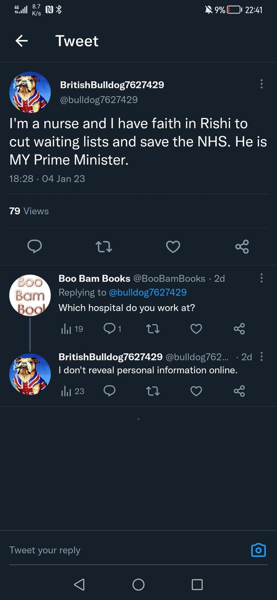 You're a Nurse AND a Train Driver...?

You're a busy little bulldog...🤔🤔🤔

The press office at <a href="/Conservatives/">Conservatives</a> HQ really needs to all these party bots out...<a href="/RishiSunak/">Rishi Sunak</a>
#RailStrikes <a href="/ASLEFunion/">ASLEF</a> <a href="/RMTunion/">RMT</a>