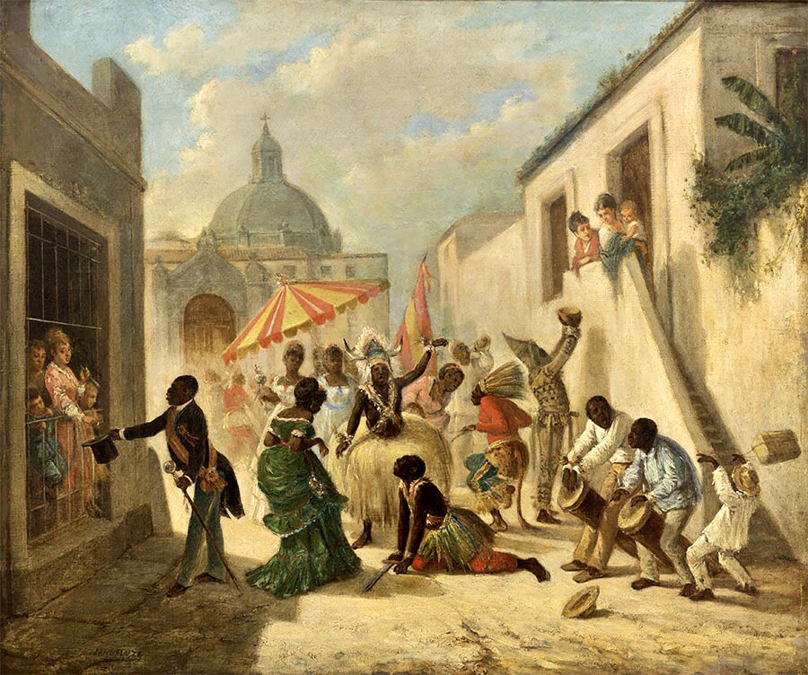 MuseoCuba's tweet photo. Victor Patricio Landaluze (1828-1889)
"Día de Reyes en La Habana"
El artista retomó con frecuencia el tema de la fiesta de Reyes en pinturas y caricaturas. Defensor del sistema colonial, asoció la bandera española a estas celebraciones, en signo de apoyo popular a la metrópolis https://t.co/fbfPMicBup