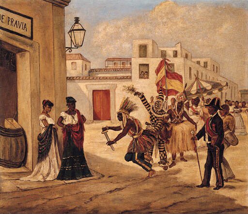 MuseoCuba's tweet photo. Victor Patricio Landaluze (1828-1889)
"Día de Reyes en La Habana"
El artista retomó con frecuencia el tema de la fiesta de Reyes en pinturas y caricaturas. Defensor del sistema colonial, asoció la bandera española a estas celebraciones, en signo de apoyo popular a la metrópolis https://t.co/fbfPMicBup