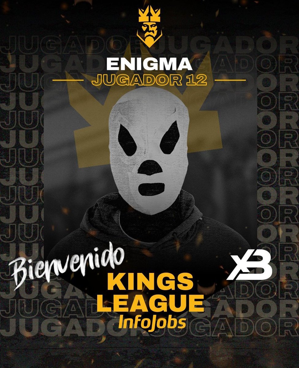 ElReinoKL's tweet photo. /OFICIAL/
@XBuyer_Team hace oficial el fichaje de #Enigma69.
Se trata de un jugador de 1a división española de menos de 30 años que no ha querido revelar su identidad.
#KingsLeague https://t.co/kQE0Vx0uOs