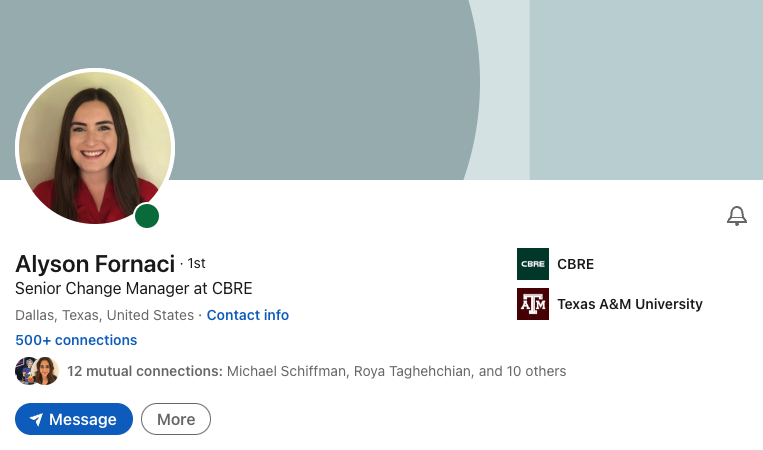 Congratulation to my amazing daughter who received a double promotion at CBRE to Senior Manager.  So proud of you!!!