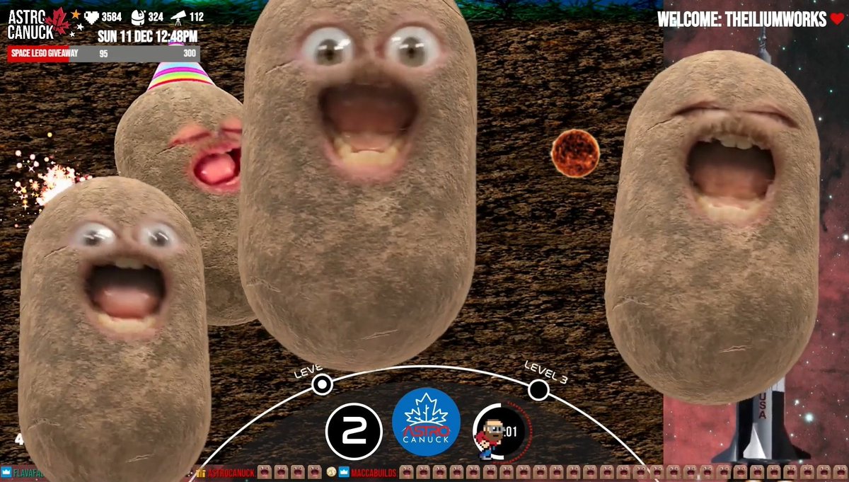 AstroCanuck's tweet image. Apologies, but I'm going to postpone tonight's stream; feeling like a bag of smashed apples. 

We'll start a bit earlier tomorrow. Space news &amp;amp; preserving Snap Camera filters - it may or may not get silly.

Post your #SnapCam filter links below.

🕳️-y 🥔🥔🥔
Tom 
TAC