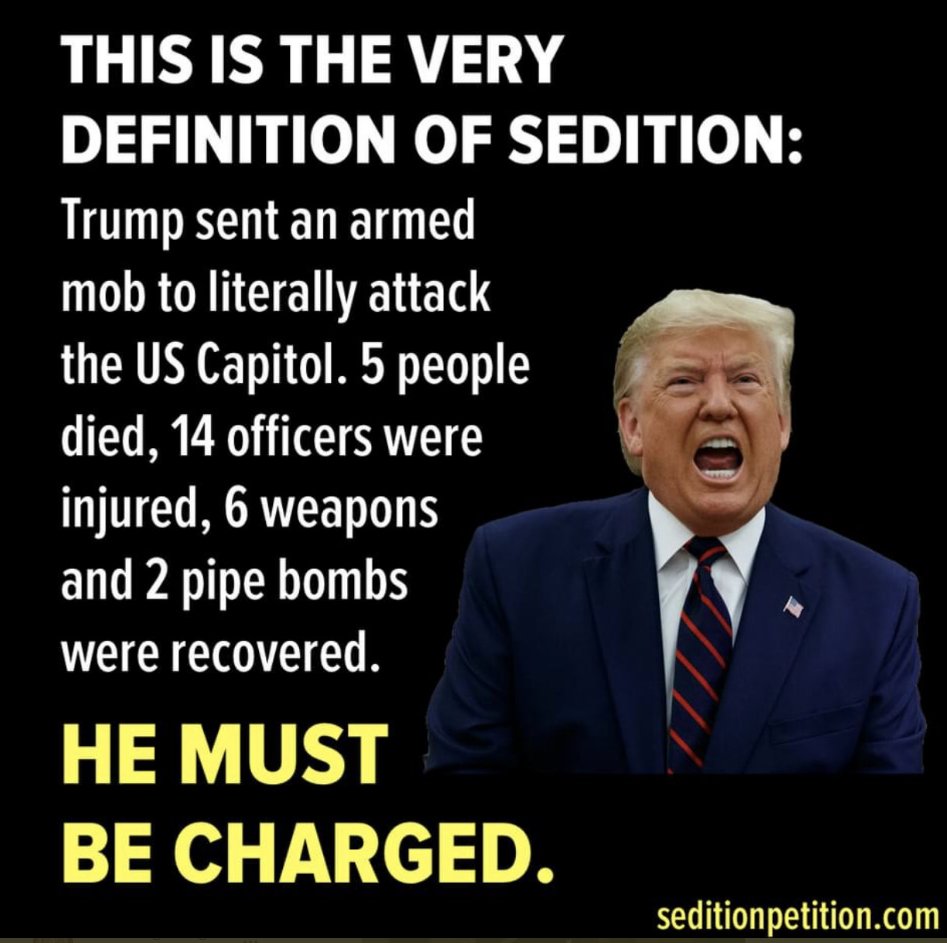 DannyVoglesong's tweet image. #TraitorTrump's #Sedition against our own country #USA must be #prosecuted by #USDeptJustice-#SpecialCounsel #JackSmithDOJ and #USAttorneyGeneral #MerrickGarland &amp;gt; #IndictTrump #IndictTrumpAndHisAccomplices #IndictArrestConvictTrump for #TrumpInsurrection=#TrumpCoupAttempt