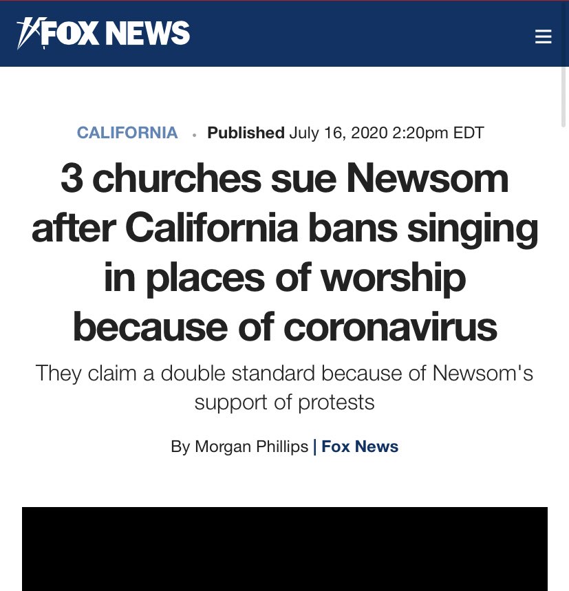 Newsom tried to ban singing in church, and he’s accusing others of “long dormant authoritarian impulses”
