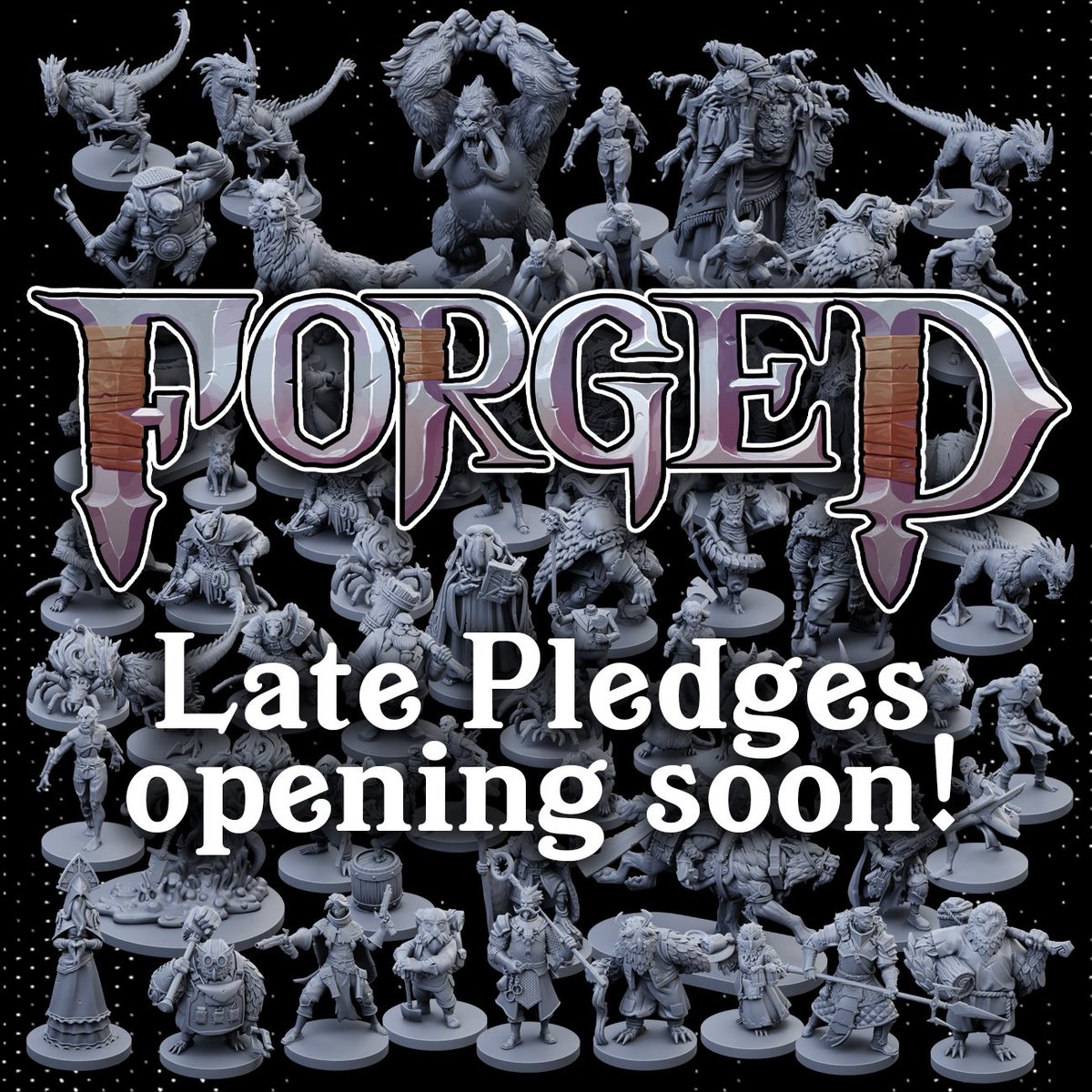 Did you miss out on our FORGED Kickstarter? Never fear: we’re opening up late pledges soon 🙌 Sign up for our newsletter on our website to be notified! brokenanvilminis.com