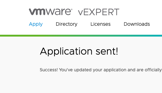Starting the first week of the new year off right. #vExpert <a href="/vExpert/">VMware vExpert</a>