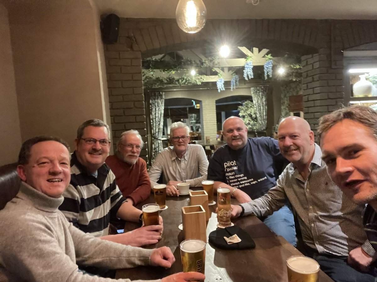 SDARC's tweet photo. A few members of the radio club celebrated the double 2022 FMAC win. A successful evening with plenty of beer. https://t.co/oVAEHnpBrK