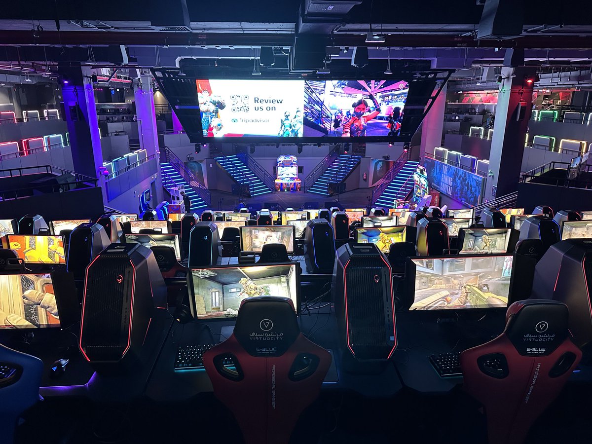 nikopartnersinc's tweet photo. Lisa visited #virtuocity in Doha, Qatar this week. It is the largest esports arena in MENA. https://t.co/GulWddgFDb