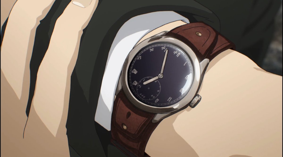 When anime nails the milwatch on the wrist of a secondary character (via my pal Carlos):
