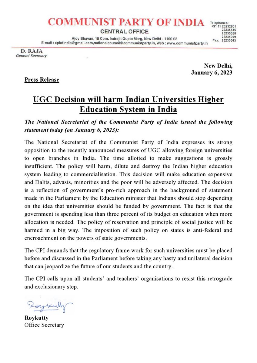 Communist Party of India - CPI tweet media