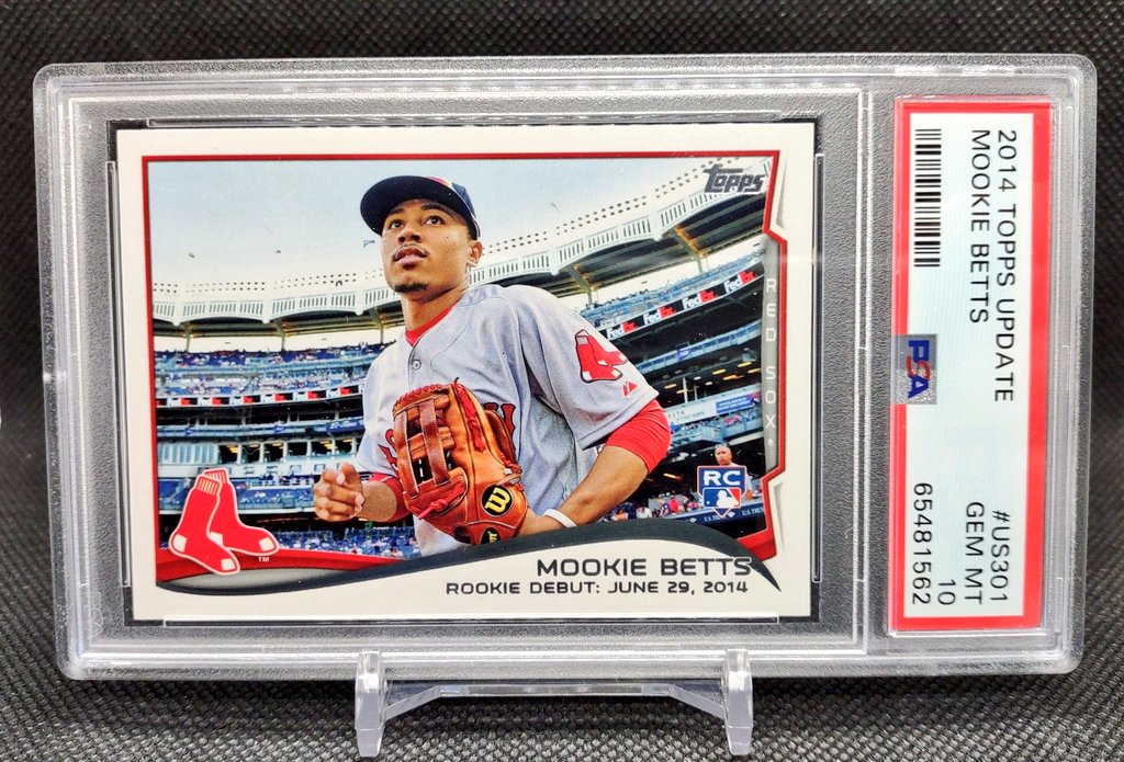 🚨 GIVEAWAY TIME 🚨
2014 Topps Update Mookie Betts RC
PSA 10
1- Follow
2- RT
3- Tag your friends
*Winner to be picked Friday, Jan 13 at 9:00 PM CST*
